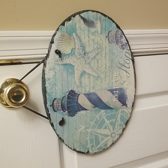 Nautical lighthouse slate sign - Picture 3 of 7